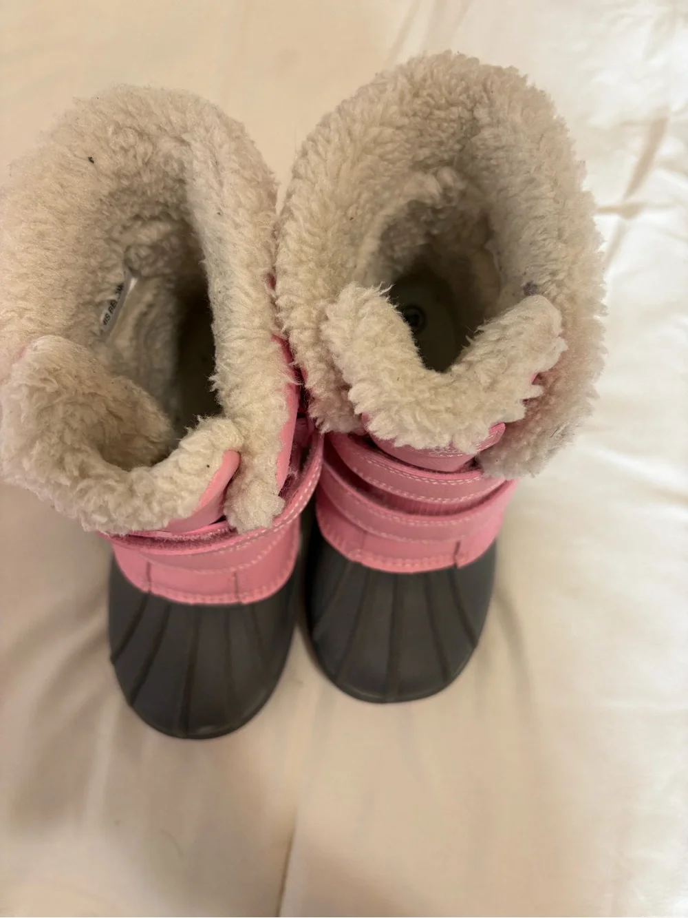 Cat & Jack Pink Faux-Fur Winter Snow Boots